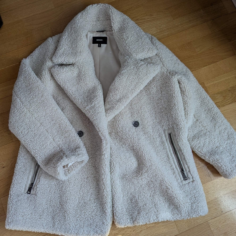 Teddy Sherpa Coat DKNY